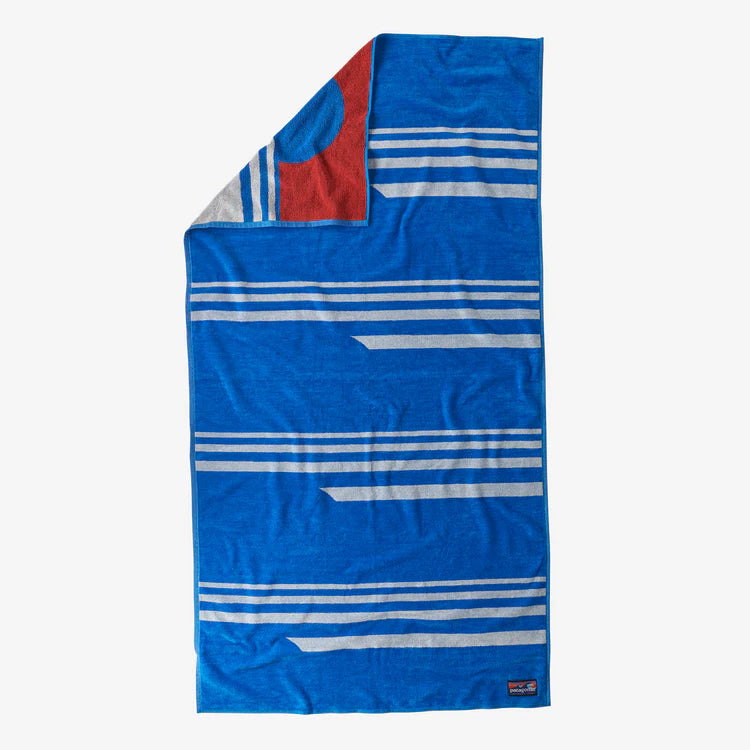 PATAGONIA - Organic Cotton Towel - Water People Skyline: Vessel Blue