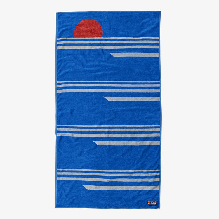 PATAGONIA - Organic Cotton Towel - Water People Skyline: Vessel Blue