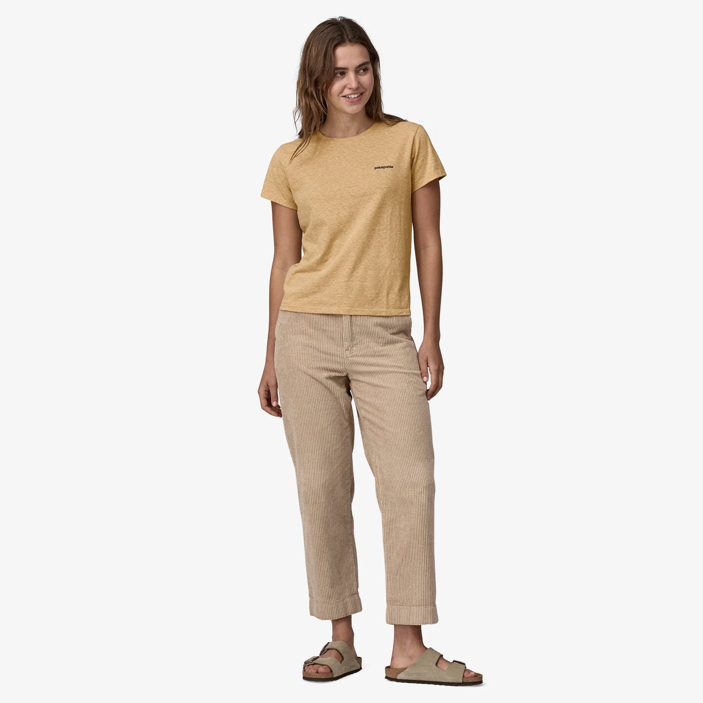 PATAGONIA - W's P-6 Logo Responsibili Tee - BEESWAX TAN