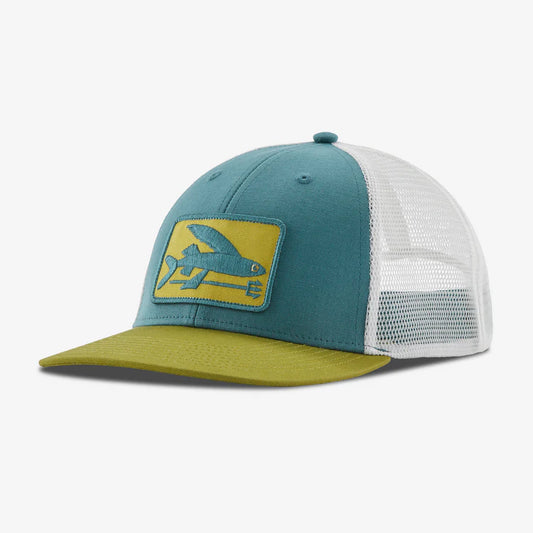 PATAGONIA - Flying Fish LoPro Trucker Hat - Flying Fish Fork: Wetland Blue