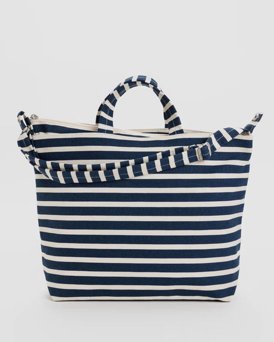 BAGGU - Horizontal Zip Duck Bag - Navy Stripe