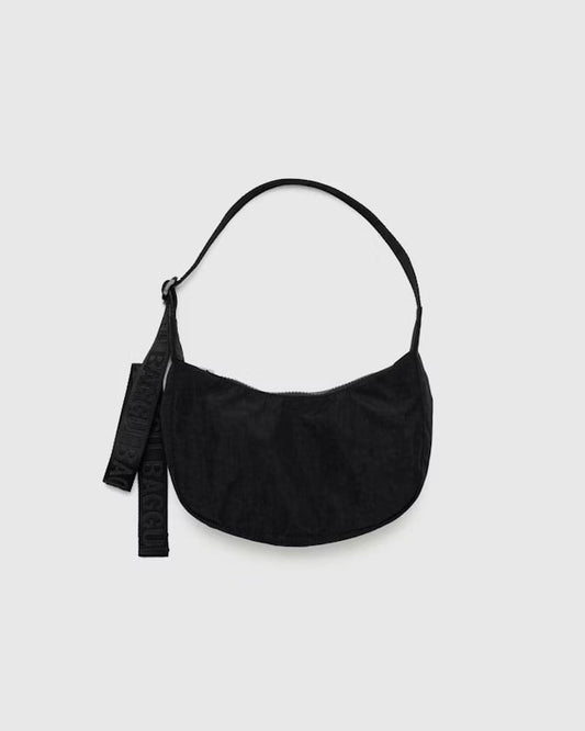 BAGGU - Small Nylon Crescent Bag - Black