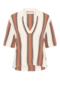 NUDE LUCY - Oda Knit Top - MANUKA STRIPE