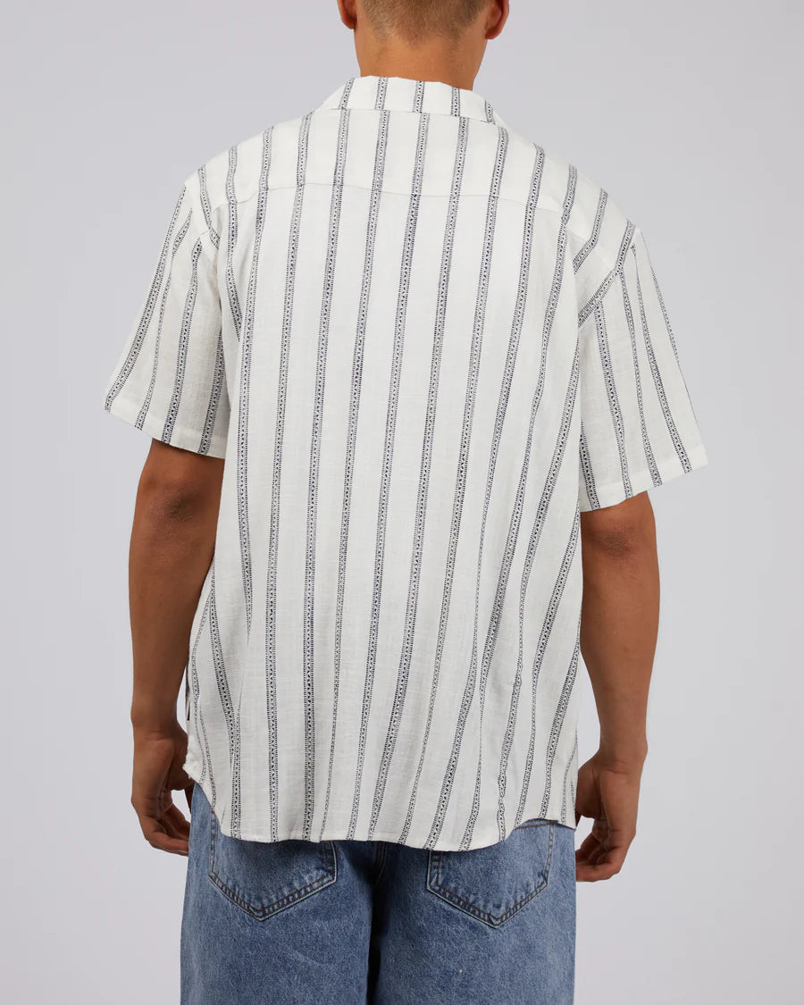 SILENT THEORY - Drifter Stripe Shirt White