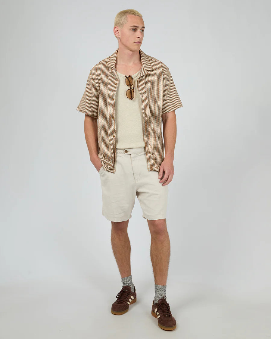 SILENT THEORY - Jackson SS Shirt - BROWN