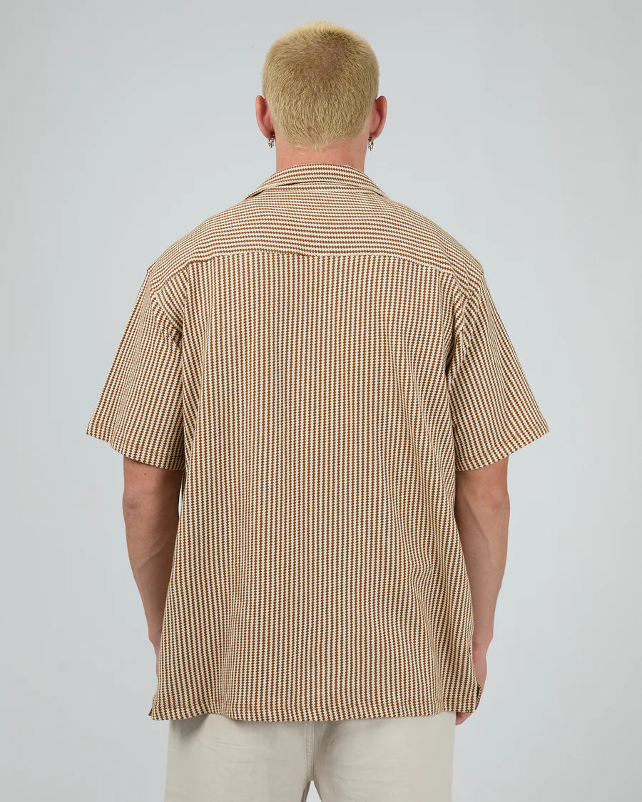 SILENT THEORY - Jackson SS Shirt - BROWN