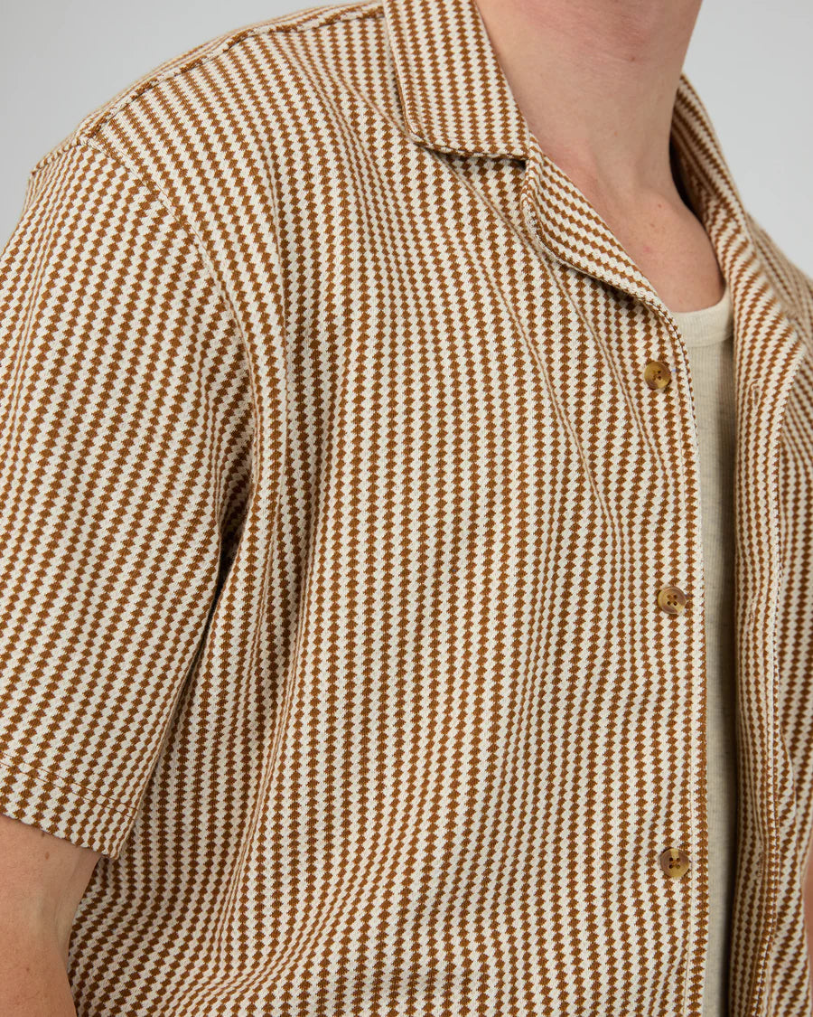 SILENT THEORY - Jackson SS Shirt - BROWN