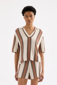 NUDE LUCY - Oda Knit Top - MANUKA STRIPE