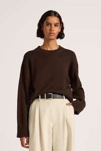 NUDE LUCY - JASPER KNIT - Bark