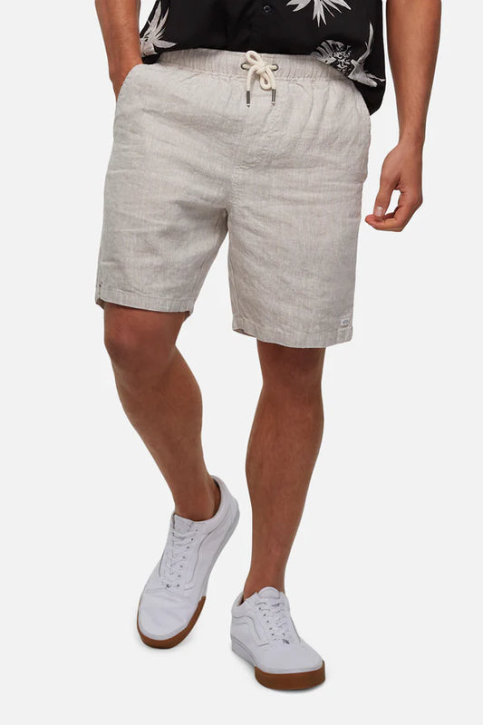 INDUSTRIE - THE MARINA LINEN SHORT - YD WHEAT