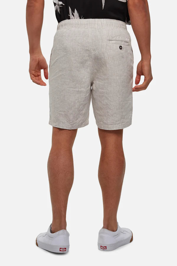 INDUSTRIE - THE MARINA LINEN SHORT - YD WHEAT