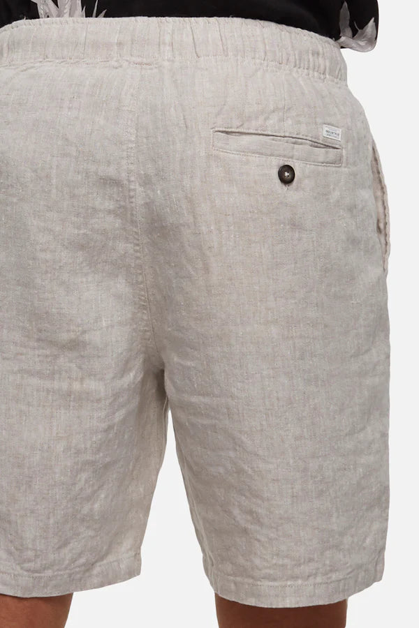 INDUSTRIE - THE MARINA LINEN SHORT - YD WHEAT