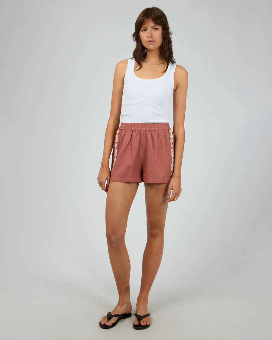 SILENT THEORY - Capri Short - CLAY