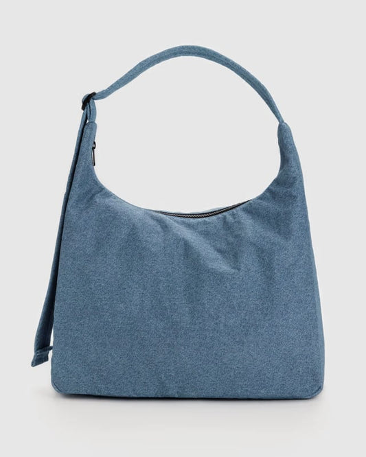 BAGGU - Nylon Shoulder Bag - Digital Denim