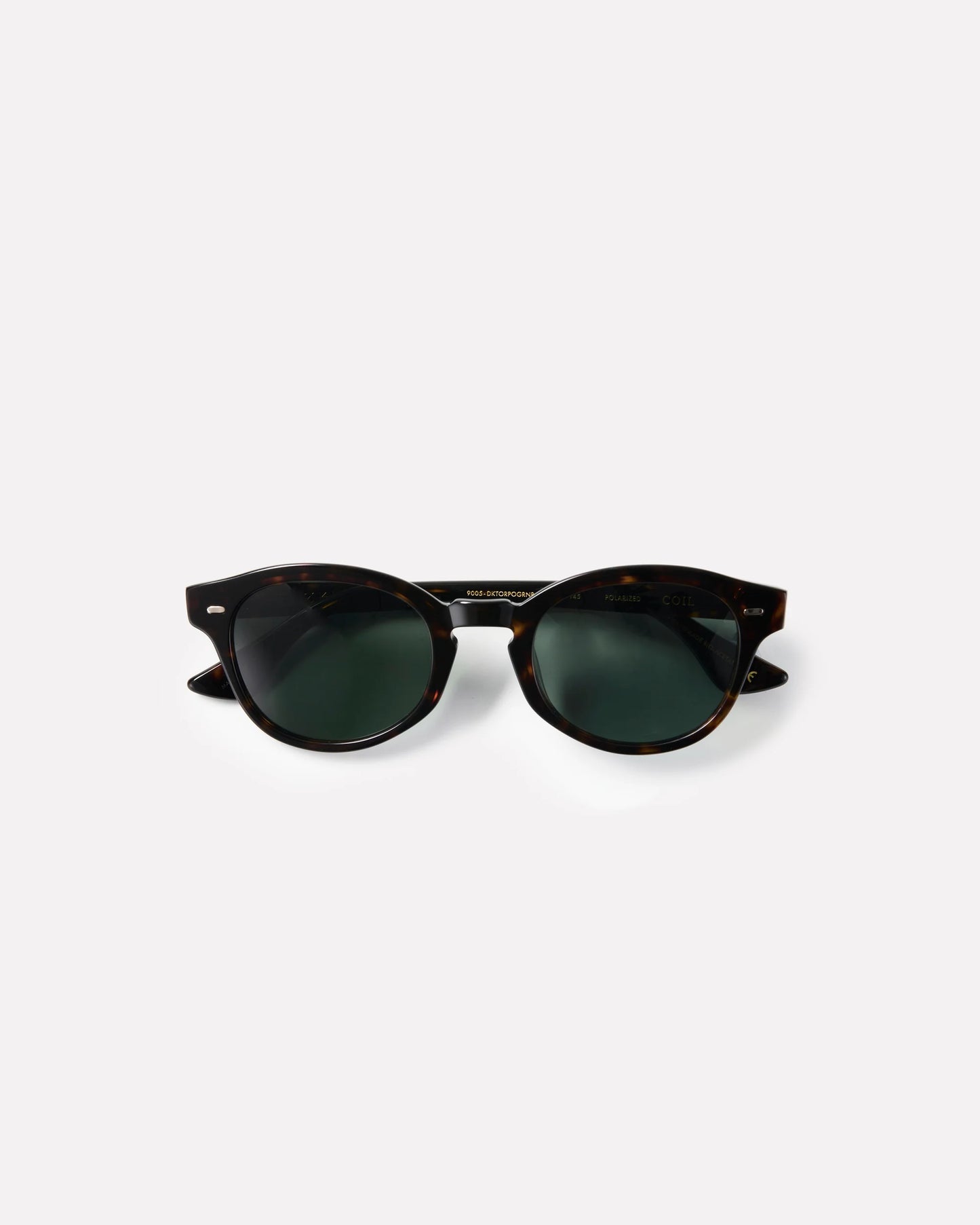 EPOKHE EYEWEAR - Coil - Dark Tortoise Polished / Green Polarized