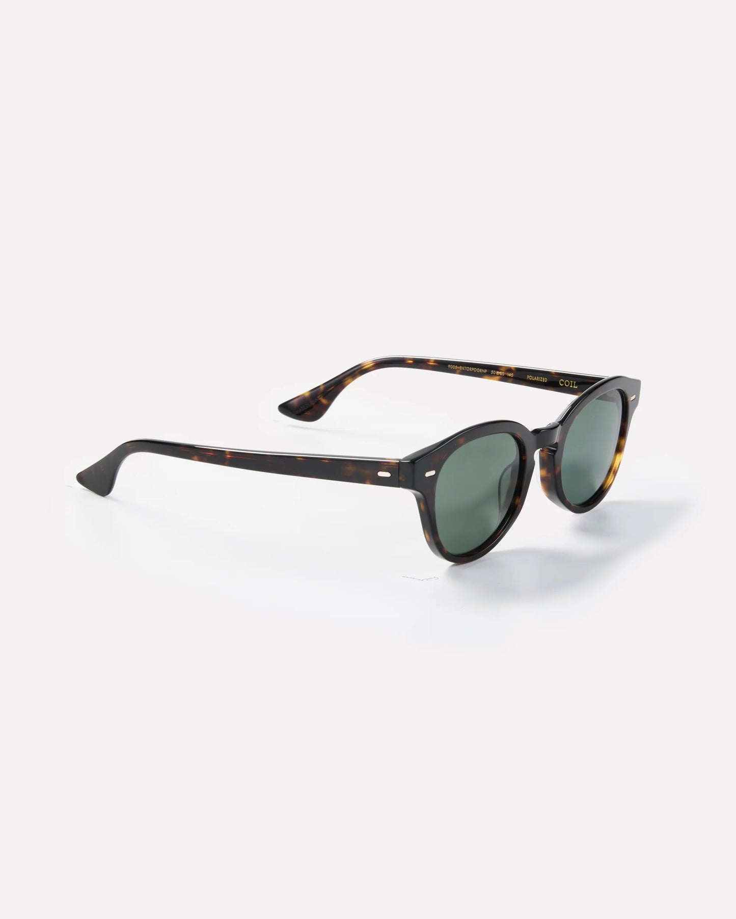 EPOKHE EYEWEAR - Coil - Dark Tortoise Polished / Green Polarized