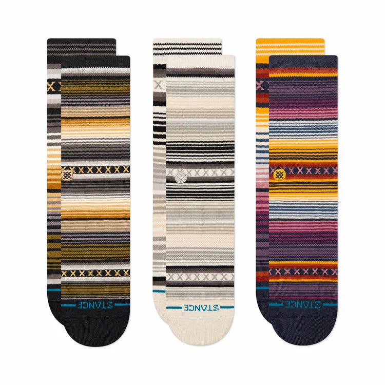 STANCE - COTTON CREW SOCKS 3 PACK - CURREN FOREST