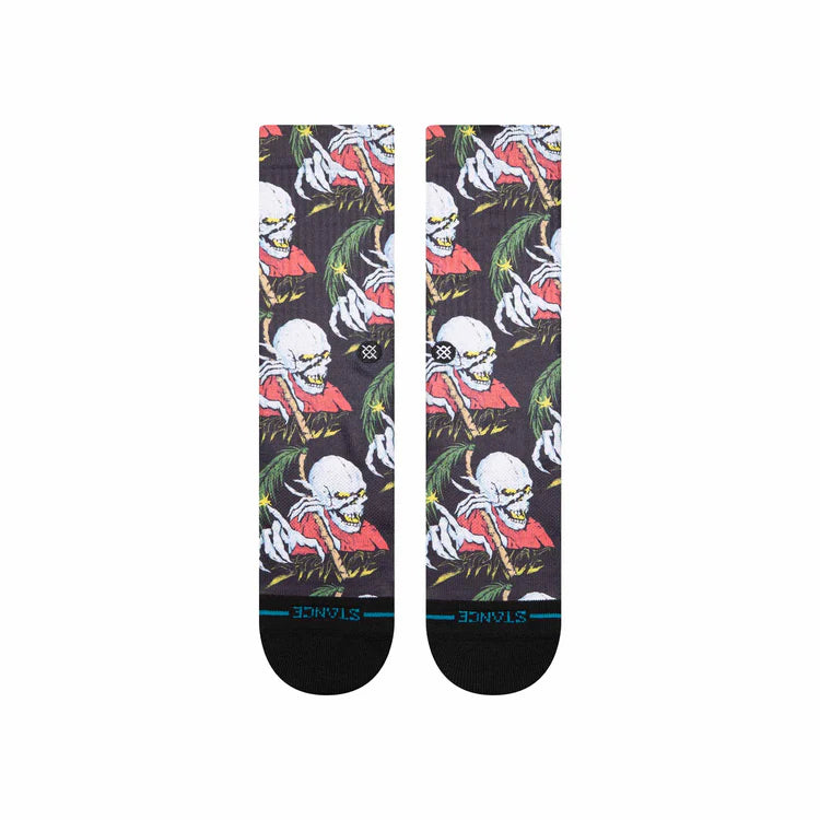 STANCE - PALM SLAYER CREW SOCKS - BLACK