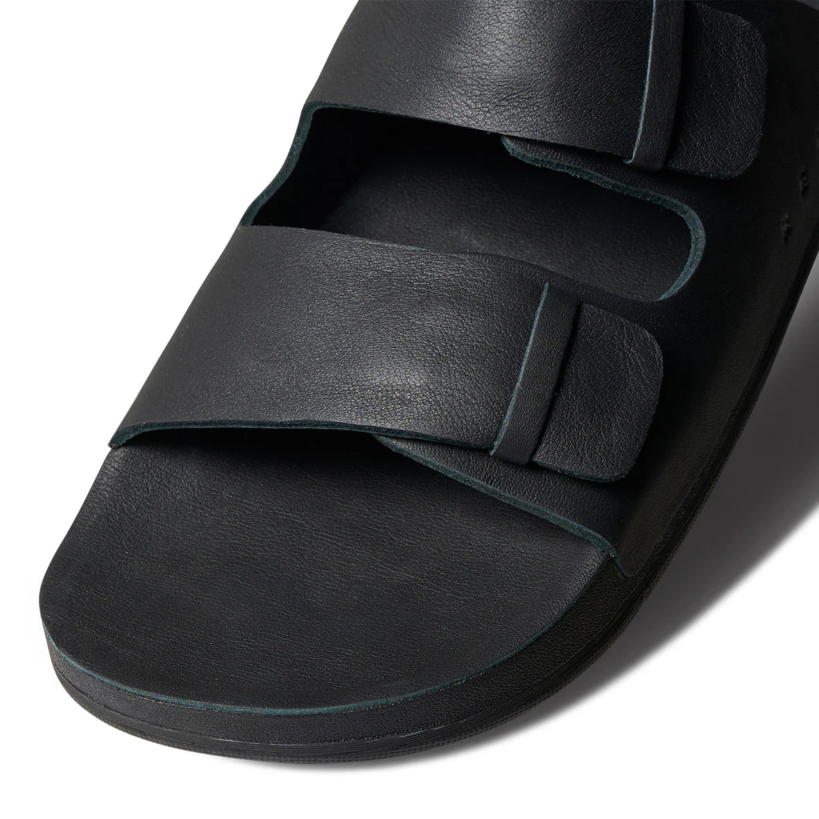 REEF - OJAI TWO BLACK LEATHER