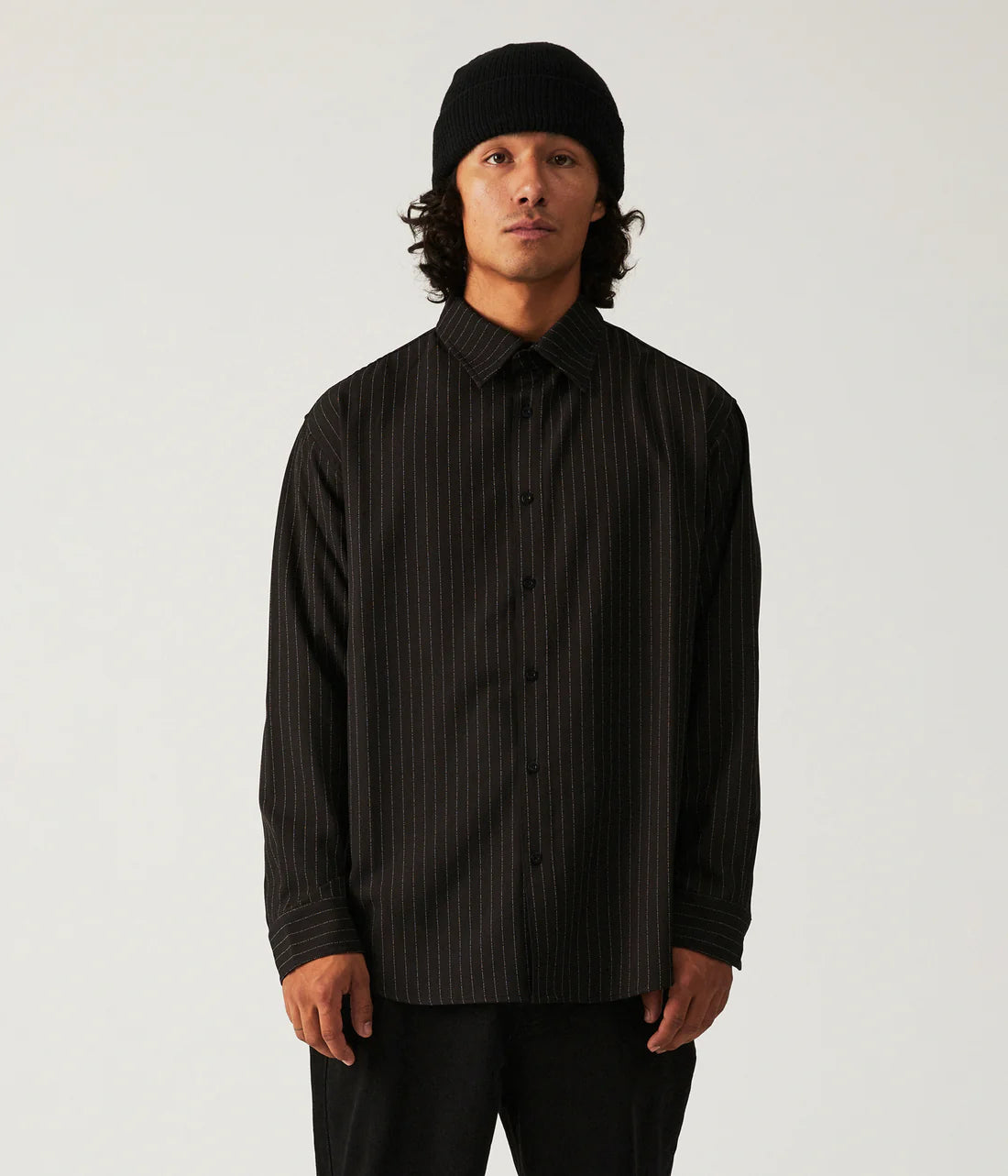 FORMER - Vivian Stripe L/S Shirt - Black