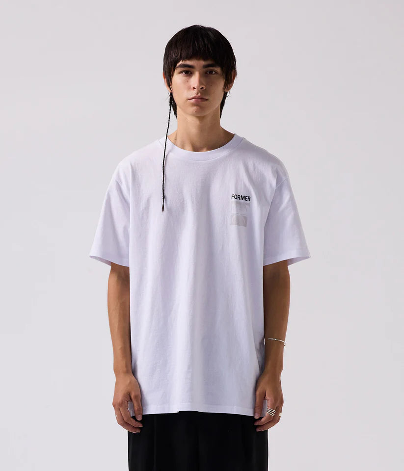 FORMER - Two - Tone Crux T-Shirt - WHITE