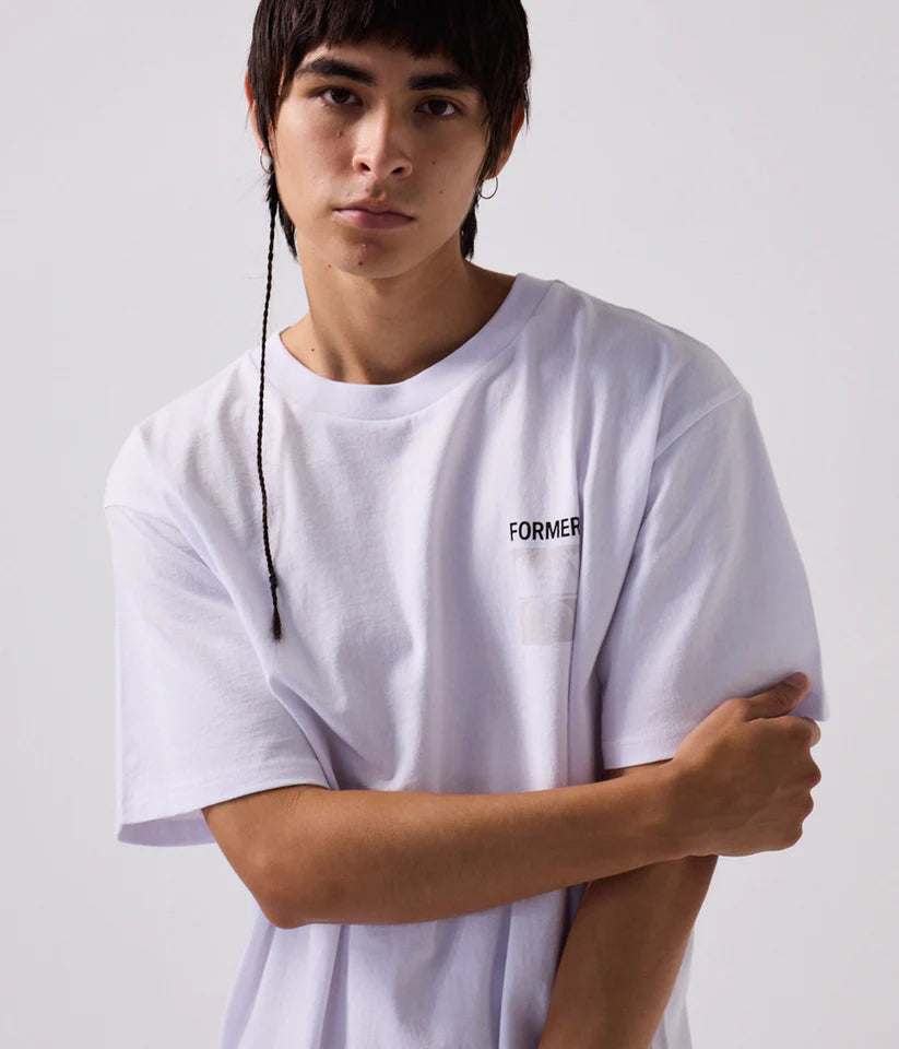 FORMER - Two - Tone Crux T-Shirt - WHITE