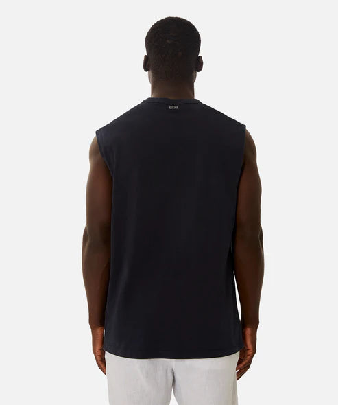 INDUSTIRE - The Del Sur Sleeveless Tee - OD Navy