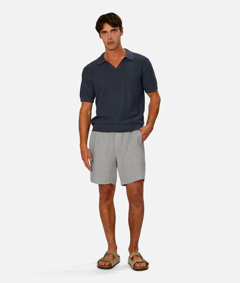 INDUSTRIE - Marina Linen Short - AEGEAN