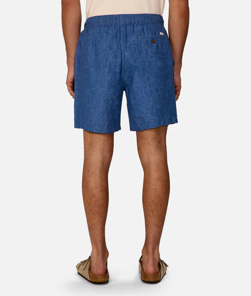 INDUSTRIE - Marina Linen Short - INDIGO