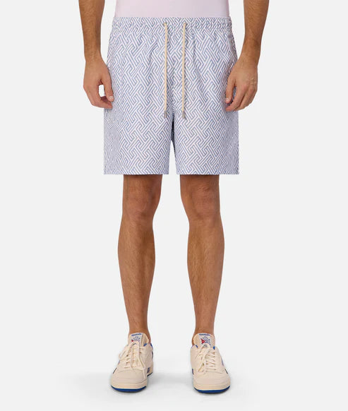 INDUSTRIE - The Alvarado Swim Short - Cream Indigo