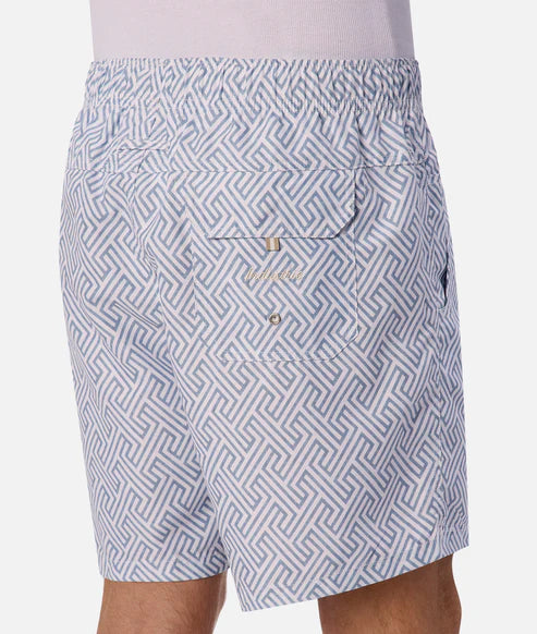 INDUSTRIE - The Alvarado Swim Short - Cream Indigo