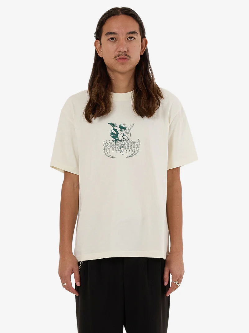 WORSHIP - Long Shot Tee - White BONE