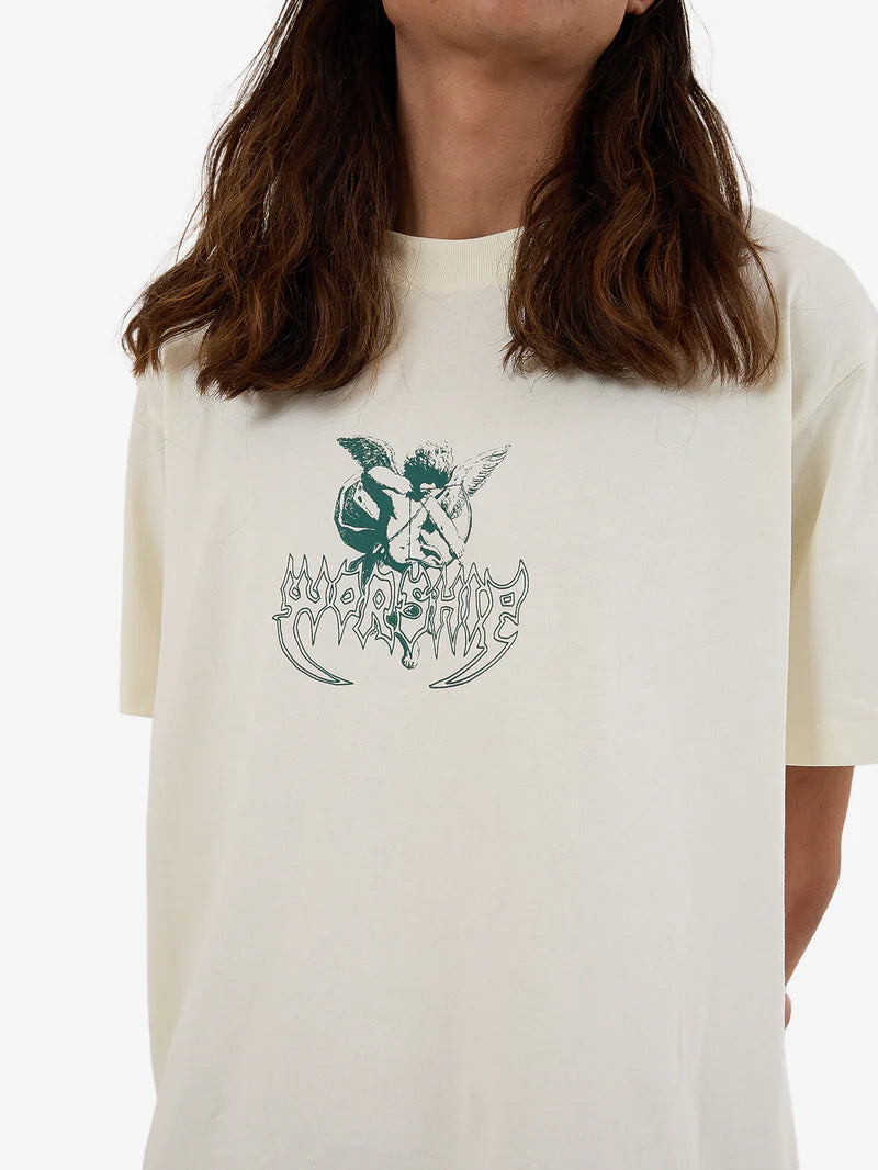 WORSHIP - Long Shot Tee - White BONE