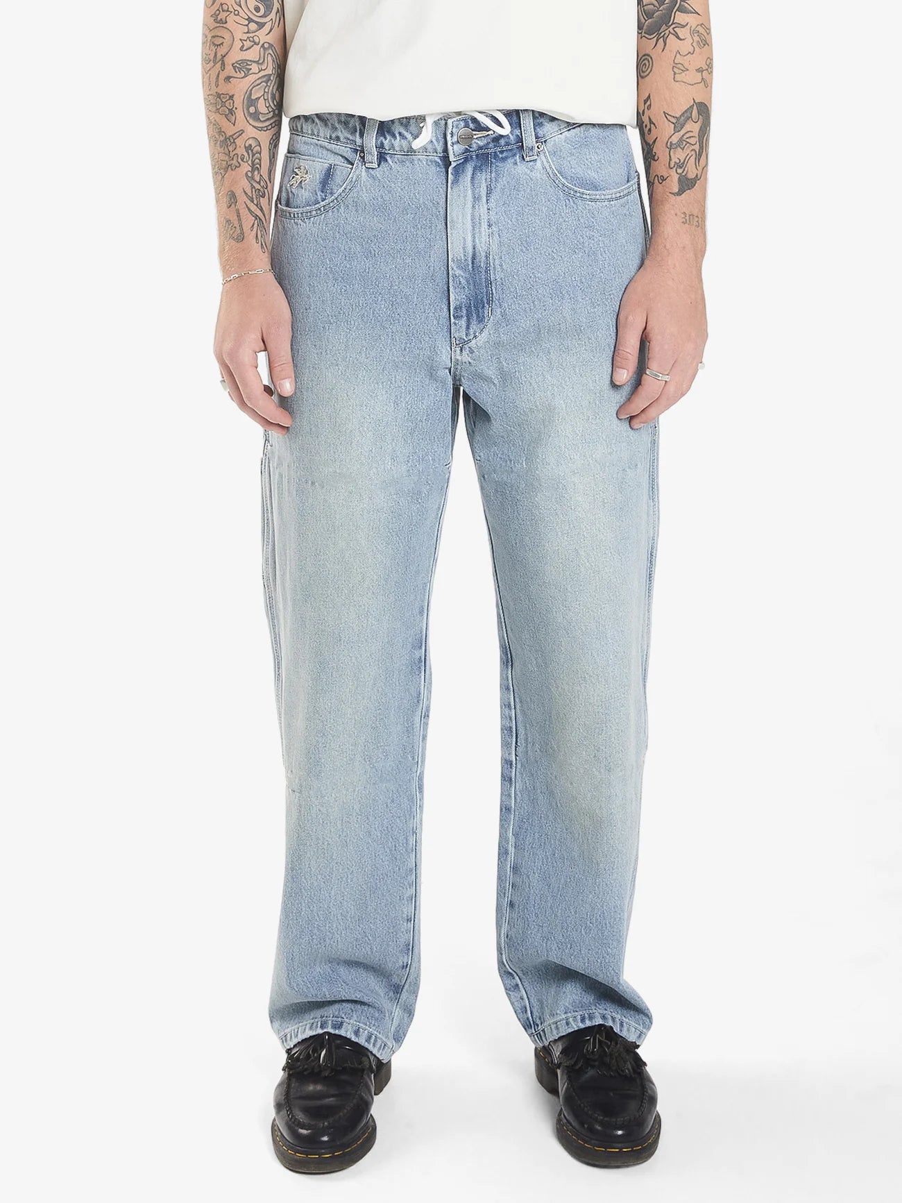 WORSHIP - Hold Up Carpenter Pant - DIRTY TRADE BLUE