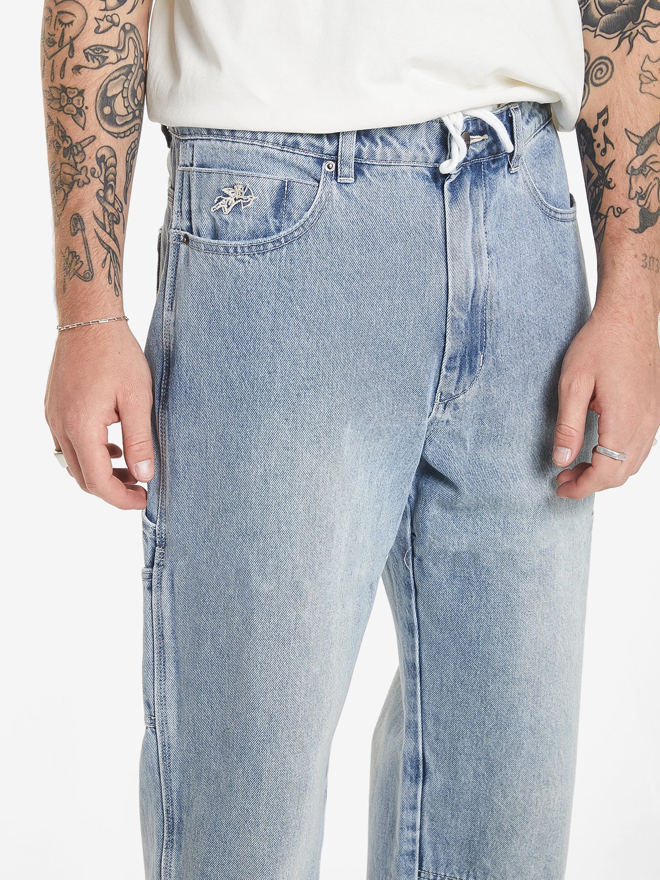 WORSHIP - Hold Up Carpenter Pant - DIRTY TRADE BLUE