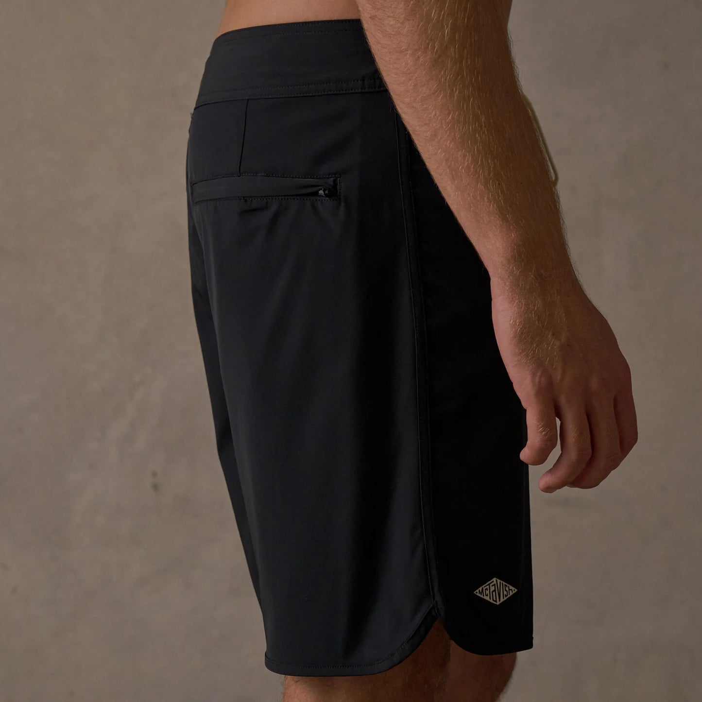 McTAVISH - Stretch Boardshort - BLACK