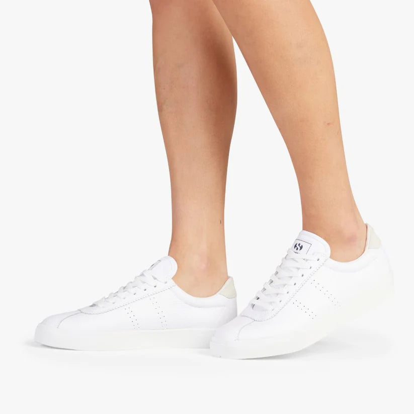 SUPERGA - 2843 CLUB S COMFORT LEATHER - TOTAL WHITE