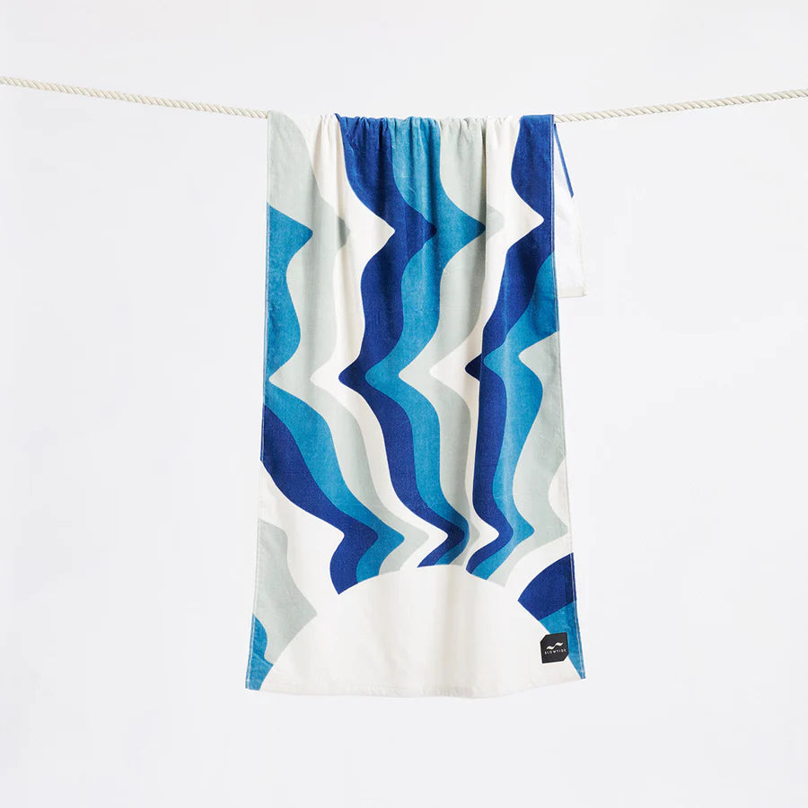 SLOWTIDE - Shine On Beach Towel - DEEP PACIFIC