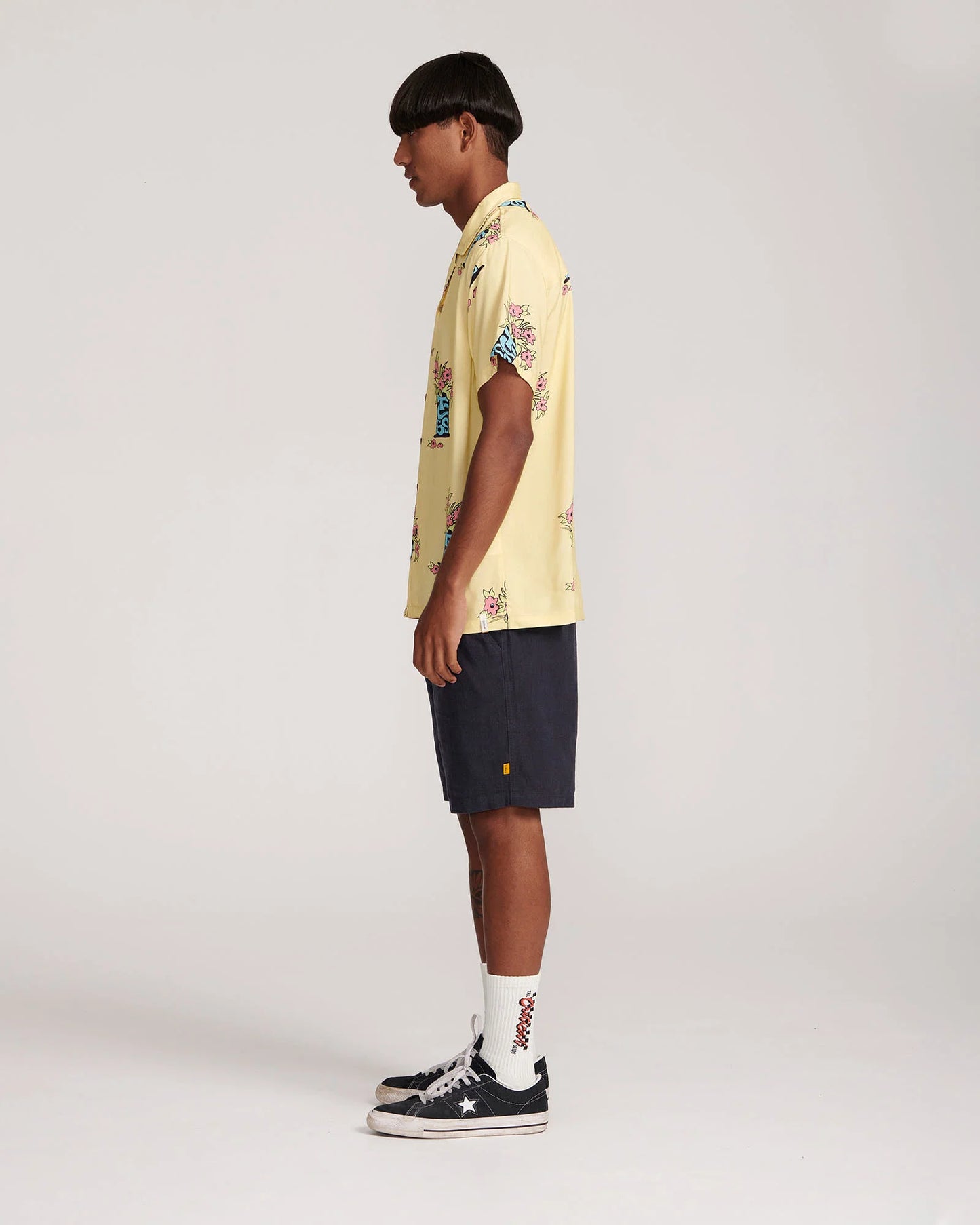 THE CRITICAL SLIDE SOCIETY - Bunched SS Resort Shirt - LEMON