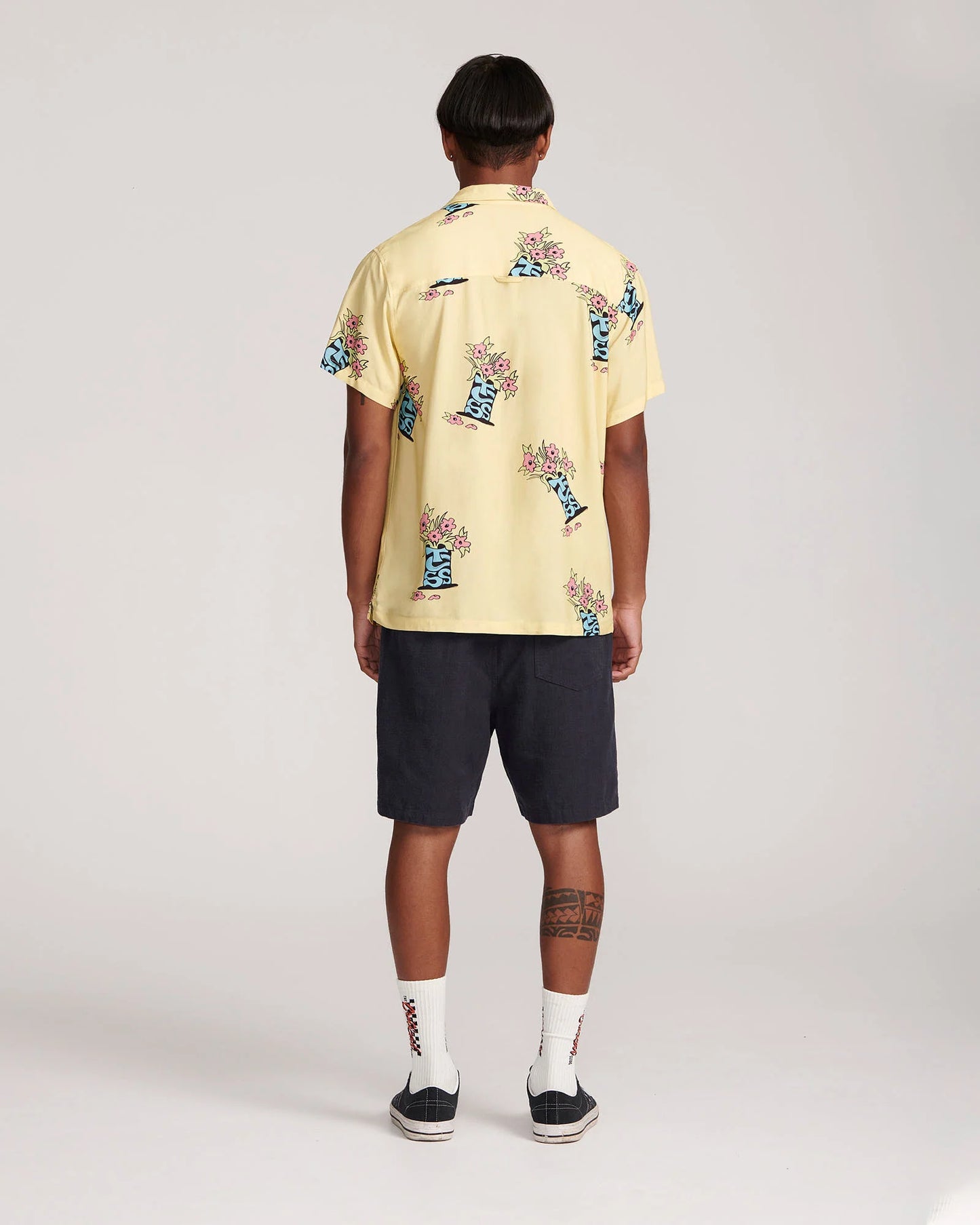 THE CRITICAL SLIDE SOCIETY - Bunched SS Resort Shirt - LEMON