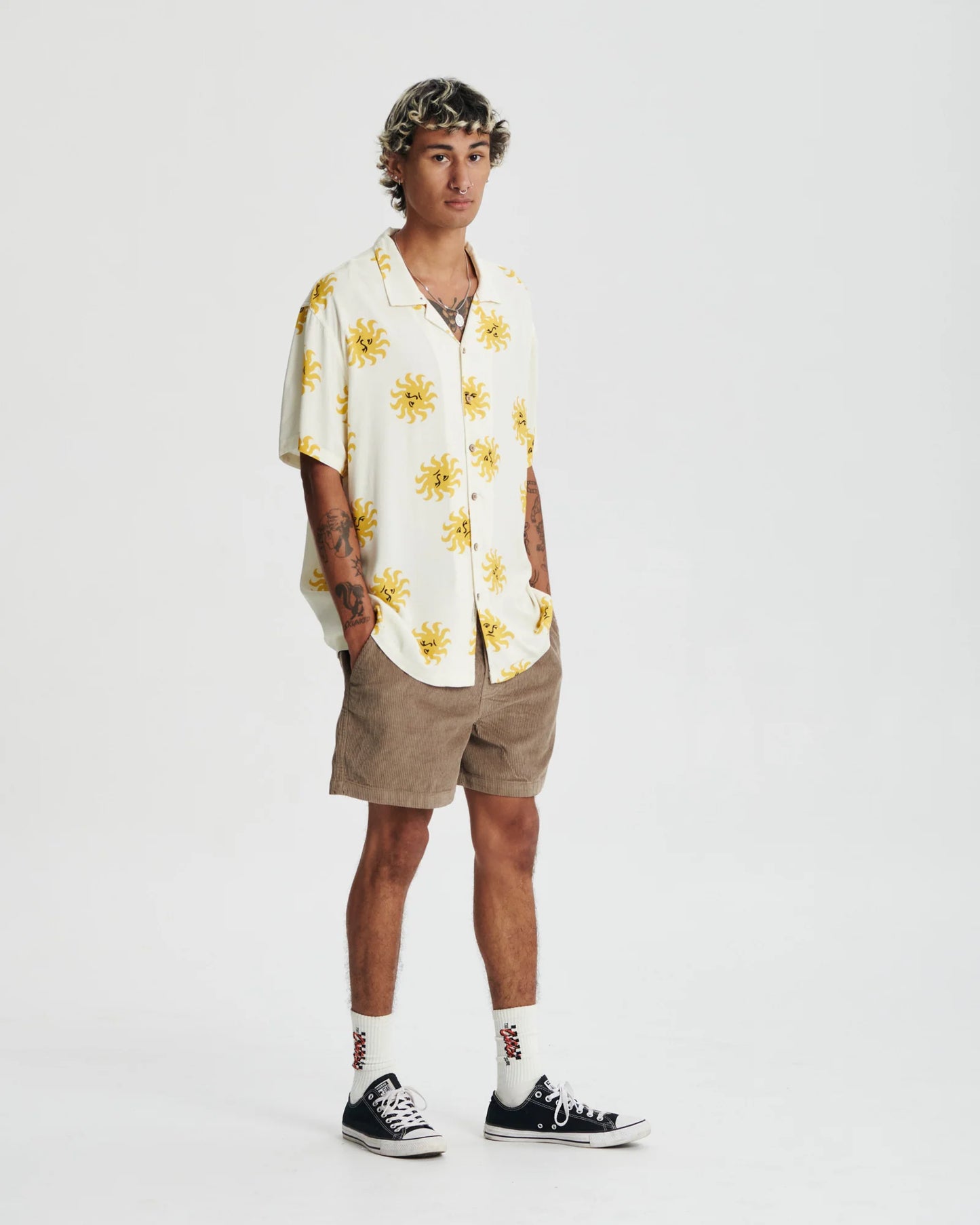 THE CRITICAL SLIDE SOCIETY - Morning Resort SS Resort Shirt - WHITE