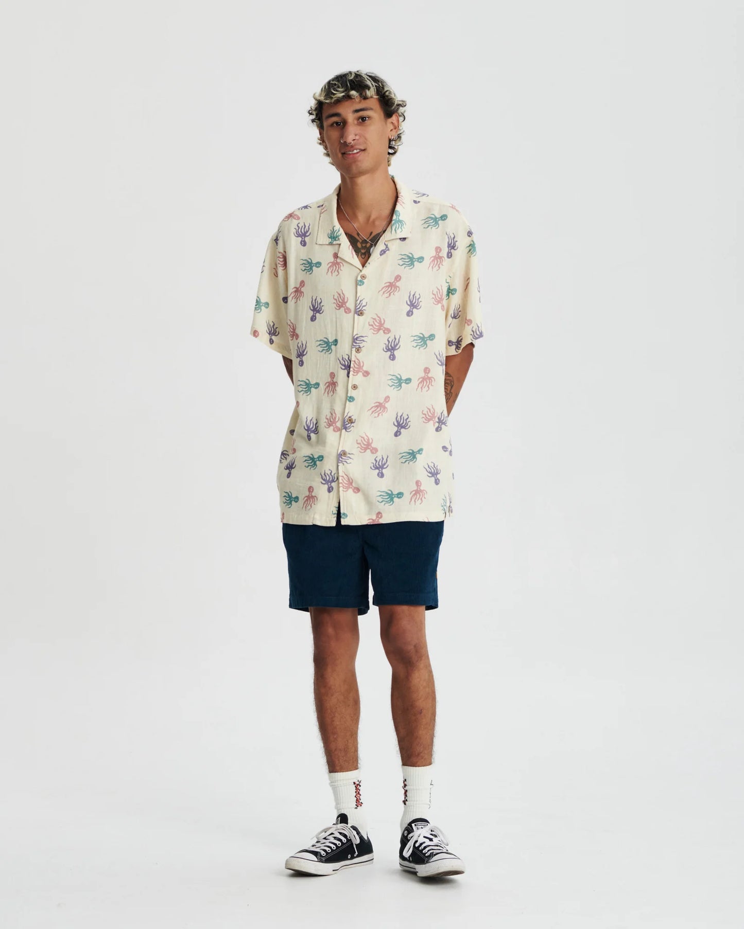 THE CRITICAL SLIDE SOCIETY - Occy Resort Shirt - ECRU