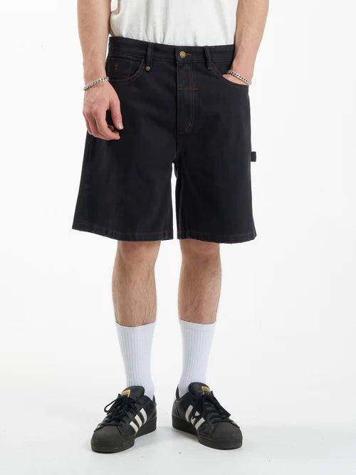 THRILLS - SLACKER DENIM SHORT MIDNIGHT BLUE