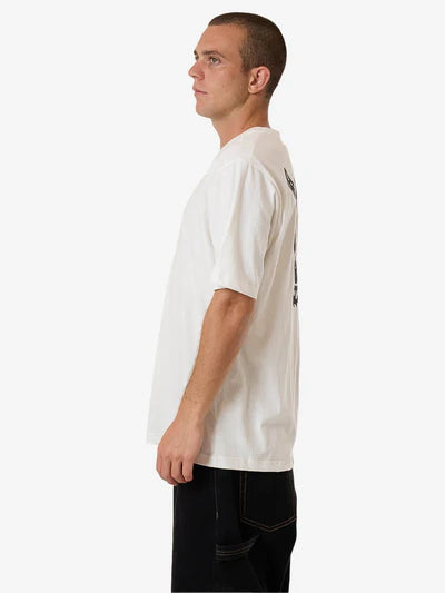 THRILLS - Hidden Agenda Oversize Tee - DIRTY WHITE