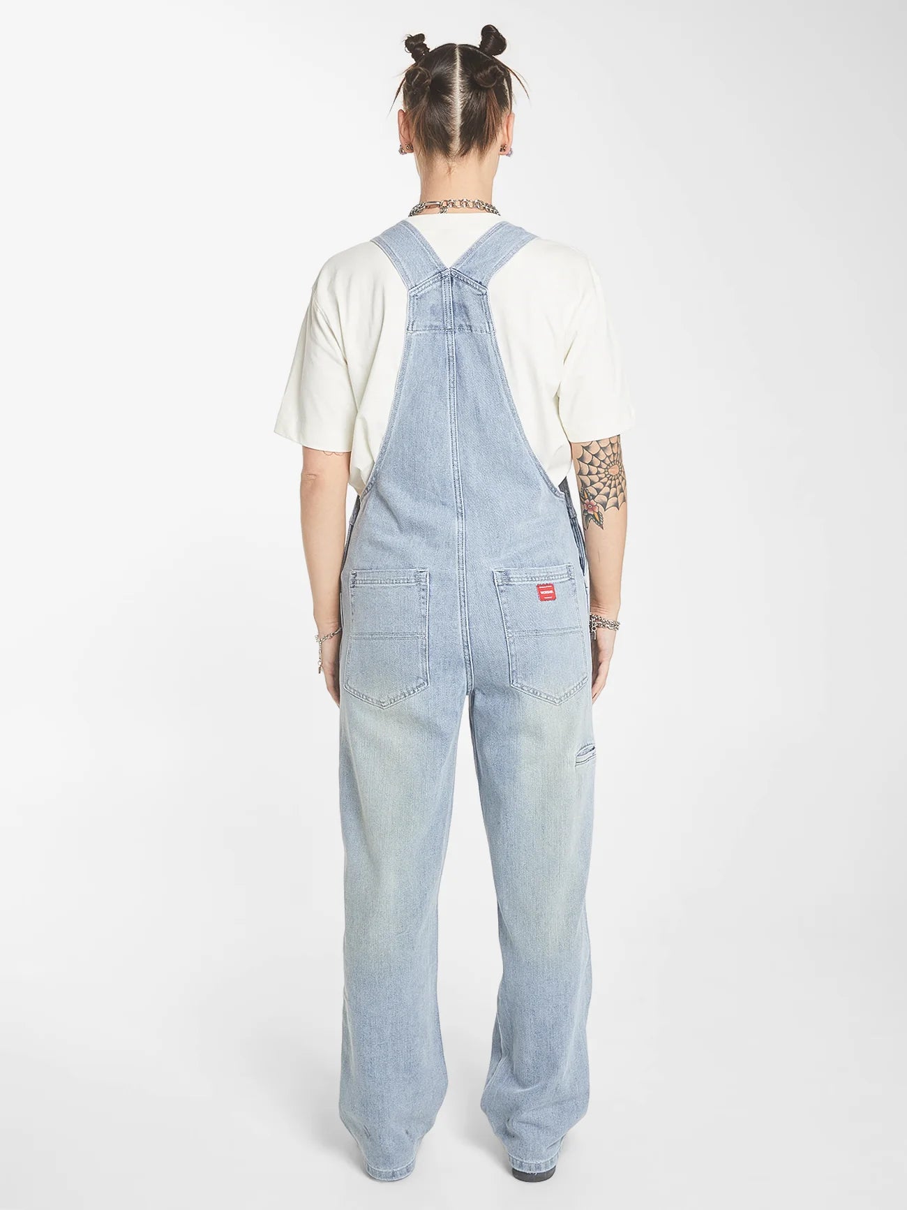 WORSHIP - Double Knee Denim Overall - DIRTY TRADE BLUE