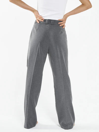 THRILLS - Christina Pinstripe Trouser - Metal Grey