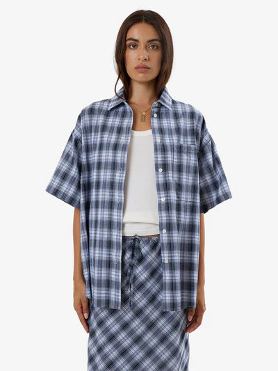 THRILLS - FRIENDLY SERVICE PLAID SHIRT - ICEBERG