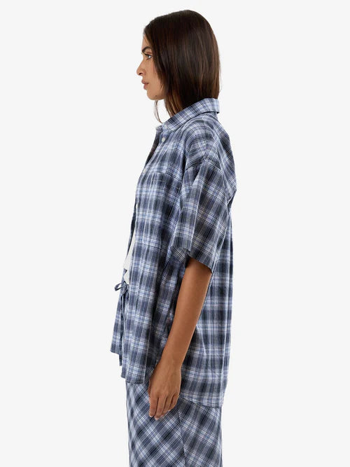 THRILLS - FRIENDLY SERVICE PLAID SHIRT - ICEBERG