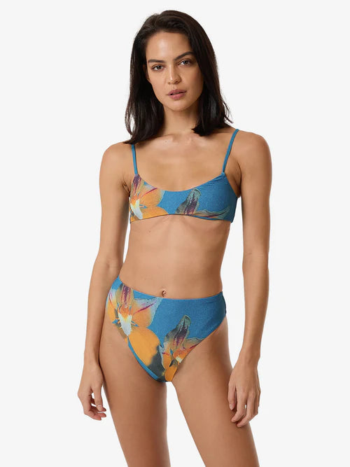 THRILLS - FLOWER SOCIETY 92S HIGH CUT BIKINI BOTTOM - STELLA BLUE