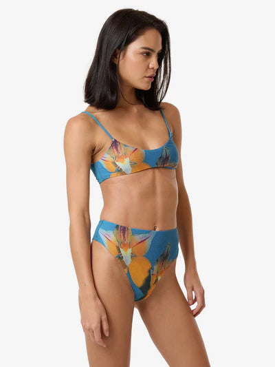 THRILLS - FLOWER SOCIETY 92S HIGH CUT BIKINI BOTTOM - STELLA BLUE